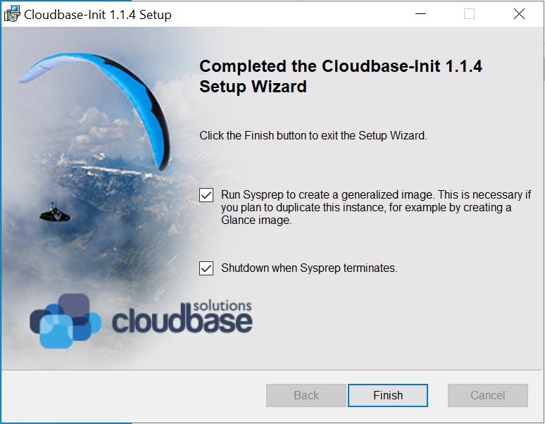 Cloudbase-Init sysprep
