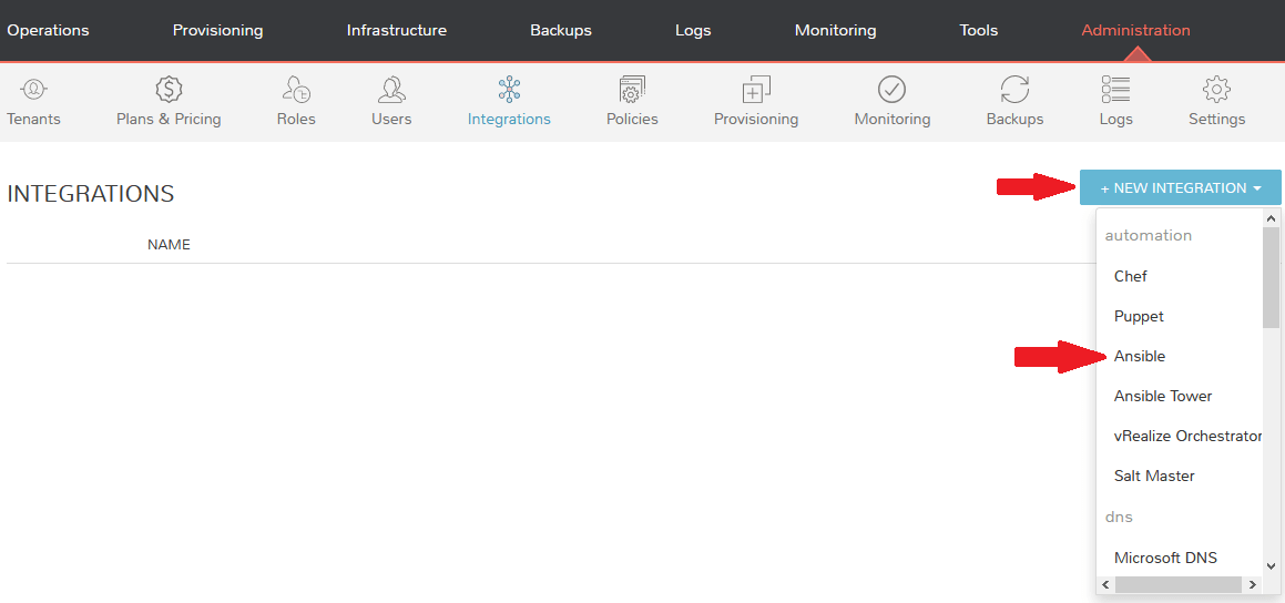 Adding a new automation integration