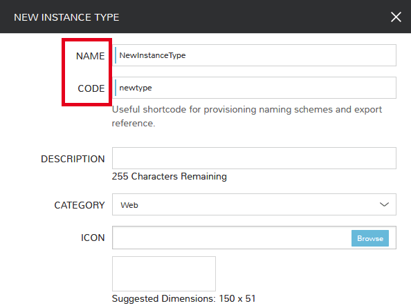Configuring the new instance type
