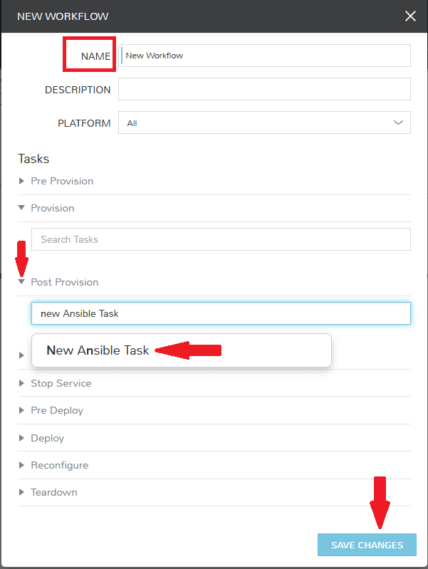 Creating a workflow for our task